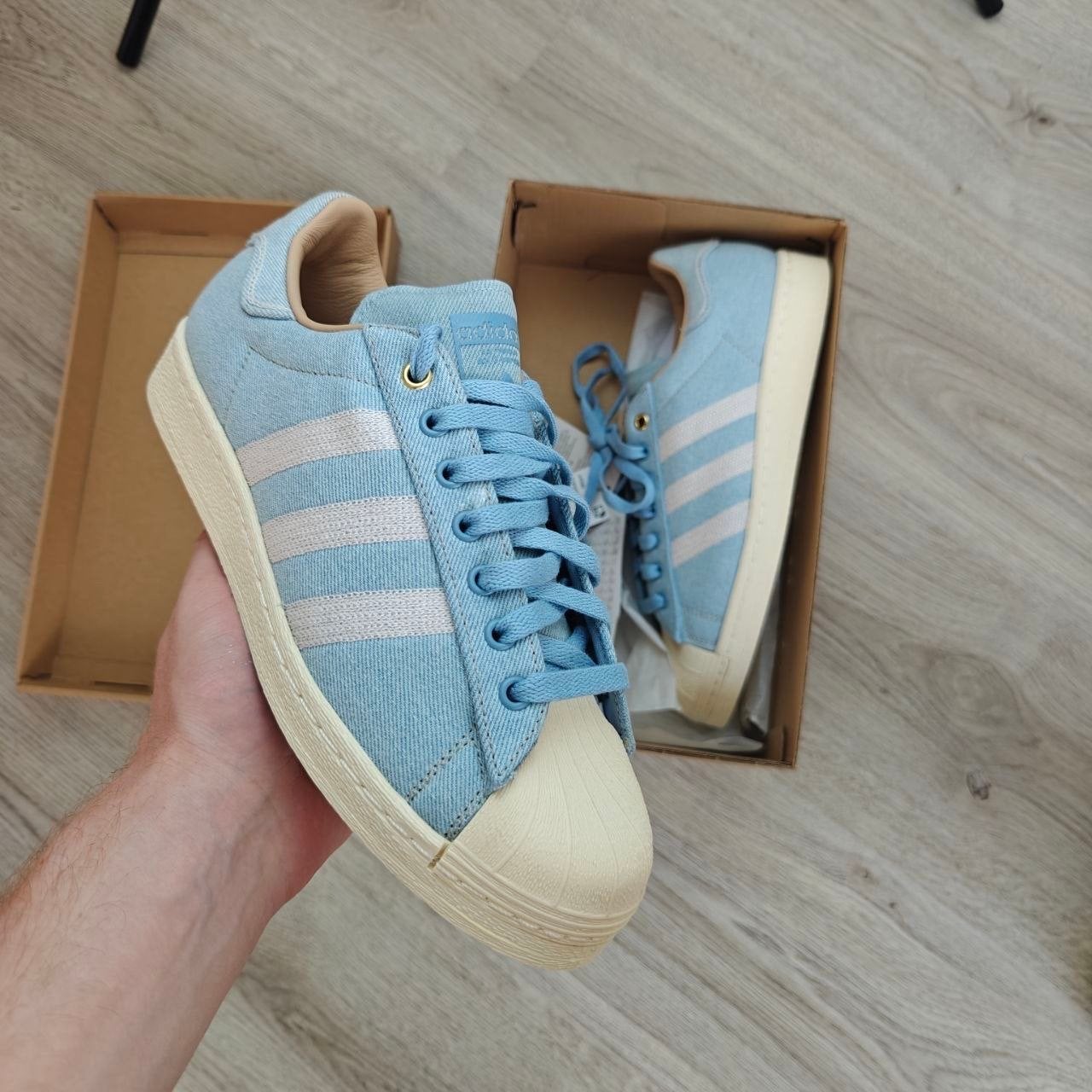 Adidas Superstar 82 Sneakers - Lichtblauw Denim, Verzenden, Nieuw, Blauw, Sneakers of Gympen
