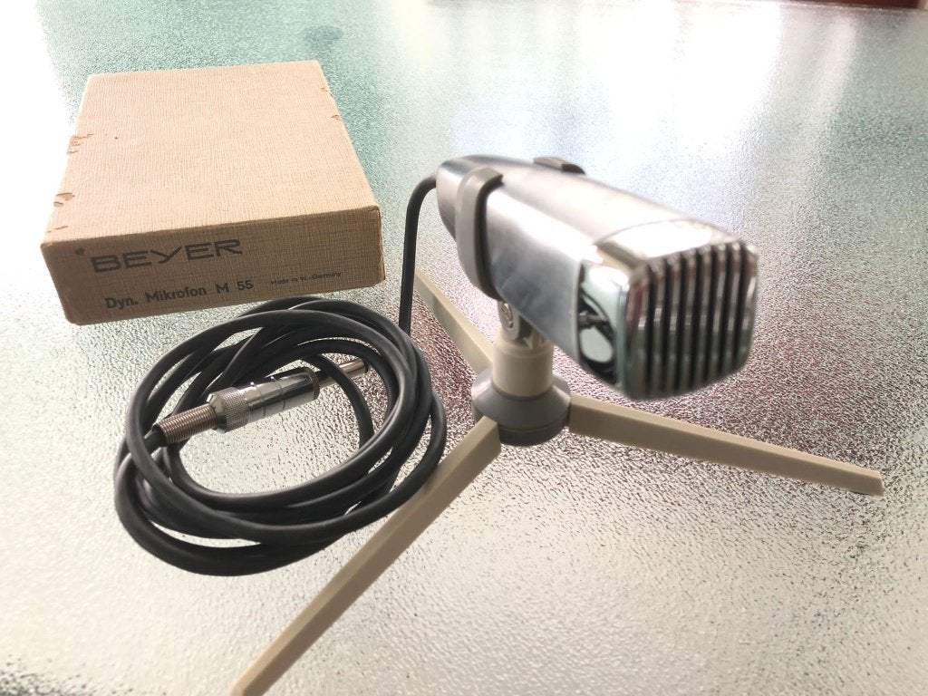 Prachtige vintage microfoons Beyer, Verzenden, Gebruikt, Overige typen