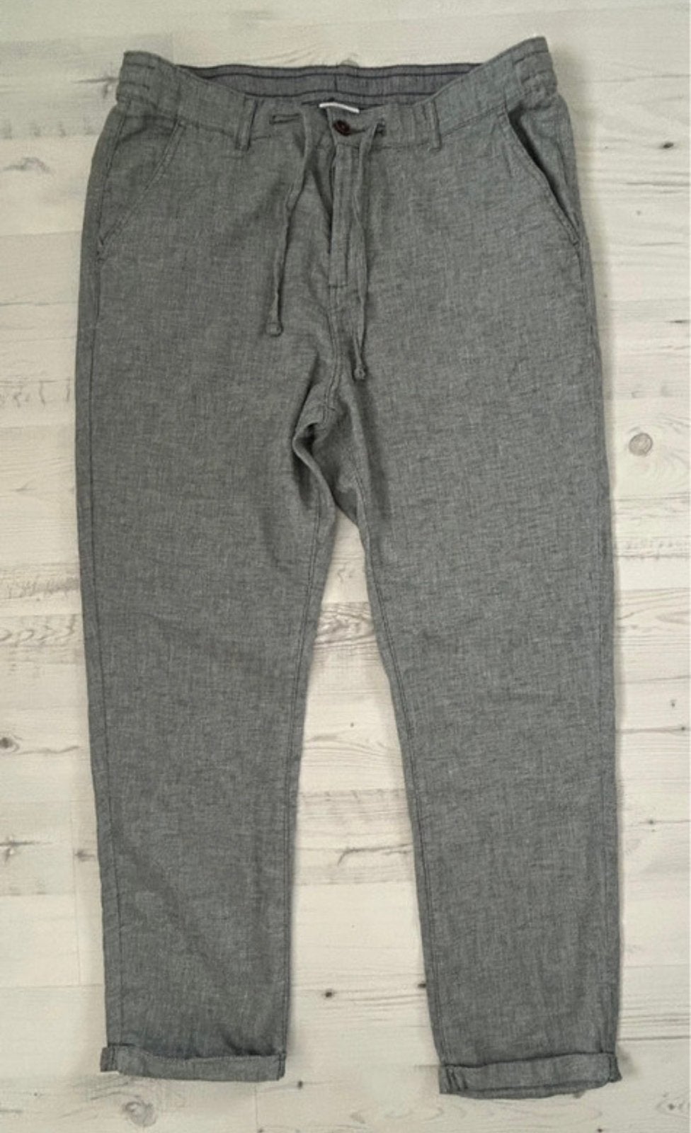 Linnen mix heren broek Nieuw!, Ophalen of Verzenden, Nieuw, Maat 48/50 (M), Groen