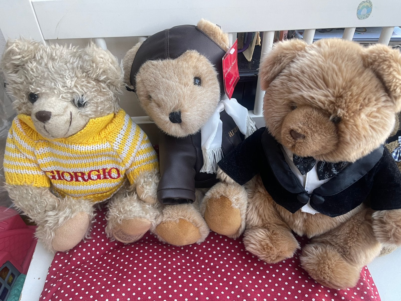 Set van 3 teddyberen - Giorgio Beverly Hills ,aramis  Beer, Verzamelen, Ophalen of Verzenden, Zo goed als nieuw, Stoffen beer