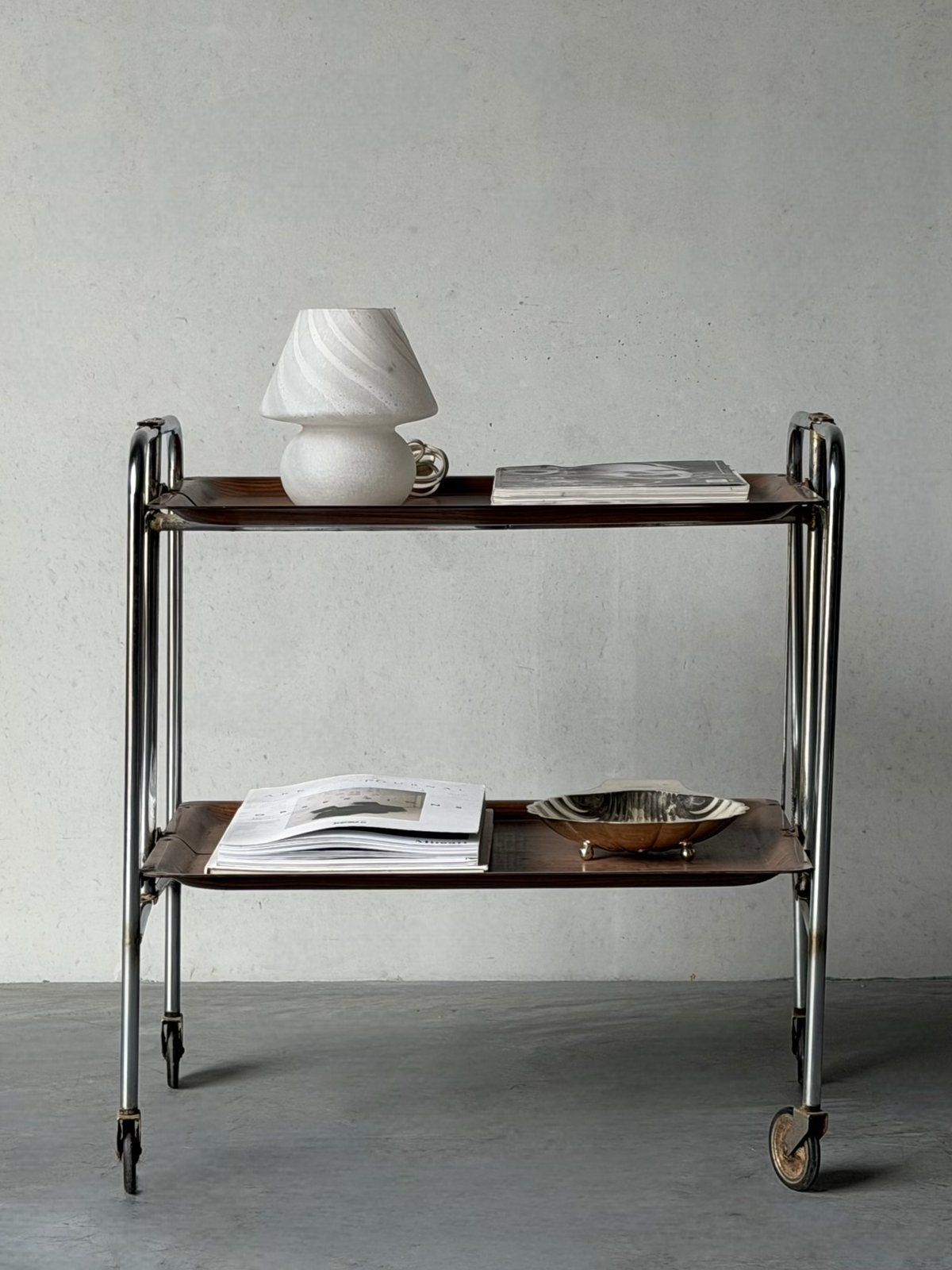 Vintage design Gerlinol Dinett serveerwagen, 1970, Ophalen of Verzenden, Zo goed als nieuw