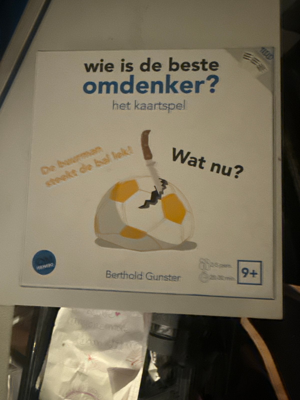 Wie is de beste omdenker? Het kaartspel - Berthold Gunster, Drie of vier spelers, Ophalen of Verzenden, Nieuw