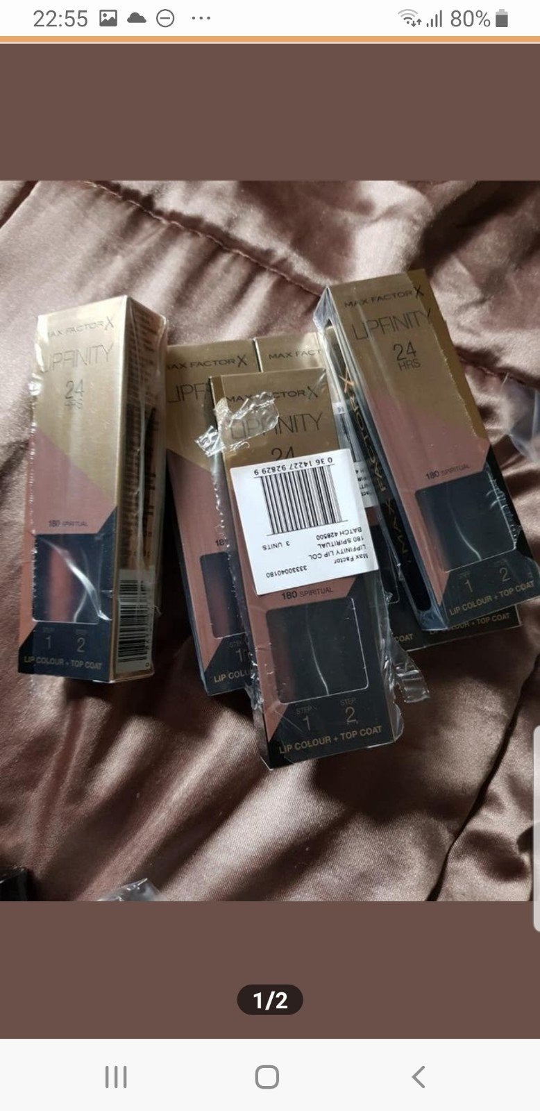10 stuks maxfactor lipfinity zonder topcoat nr 180, Sieraden, Tassen en Uiterlijk, Uiterlijk | Cosmetica en Make-up, Verzenden