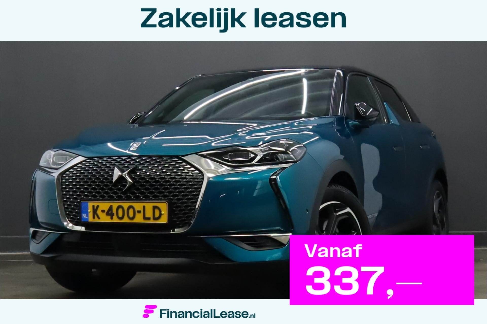 DS 3 Crossback 1.2 PureTech Grand Chic Camera | Applecarplay, Gebruikt, 1199 cc, Blauw, 1180 kg