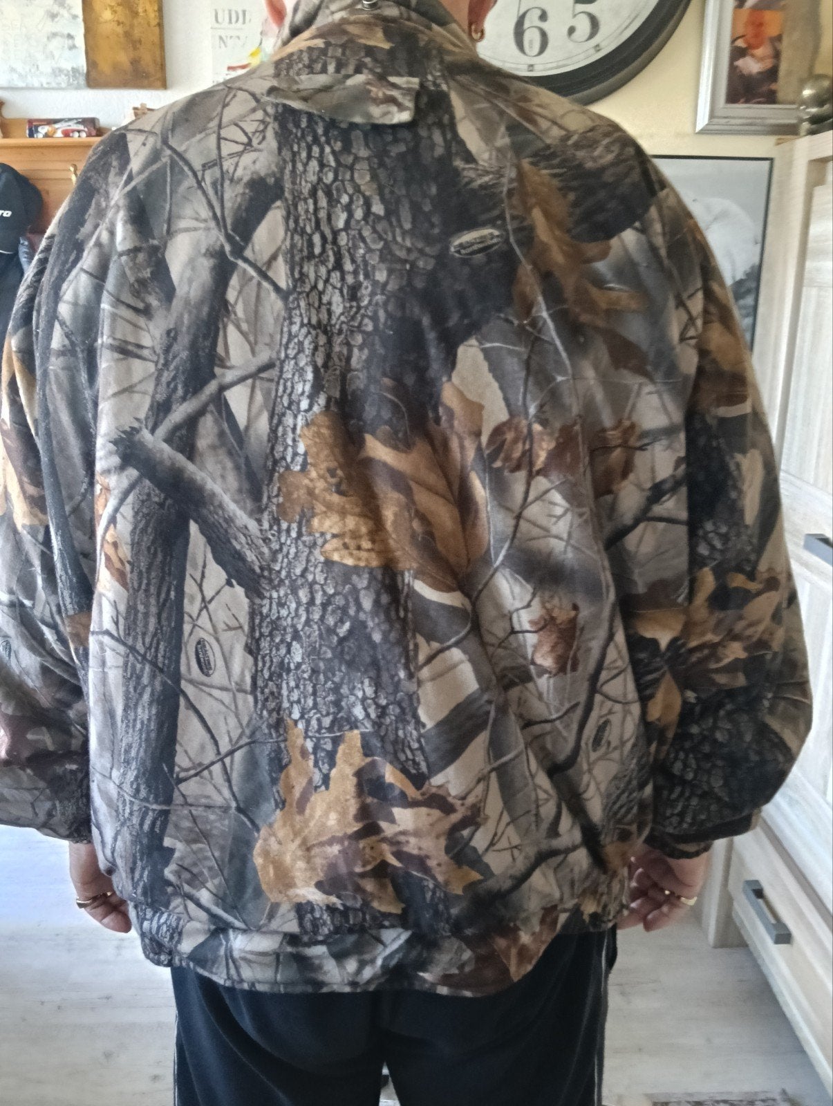 Camouflage jas xl voor vissen, Ophalen of Verzenden, Zo goed als nieuw, Maat 56/58 (XL), Groen