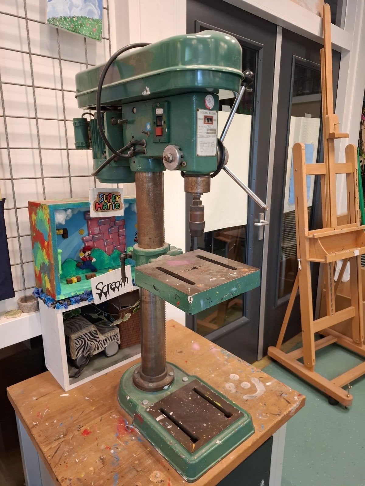 Vintage TNW 16 Kolomboormachine uit 1987, Ophalen of Verzenden, Gebruikt, 600 watt of meer, Kolomboormachine