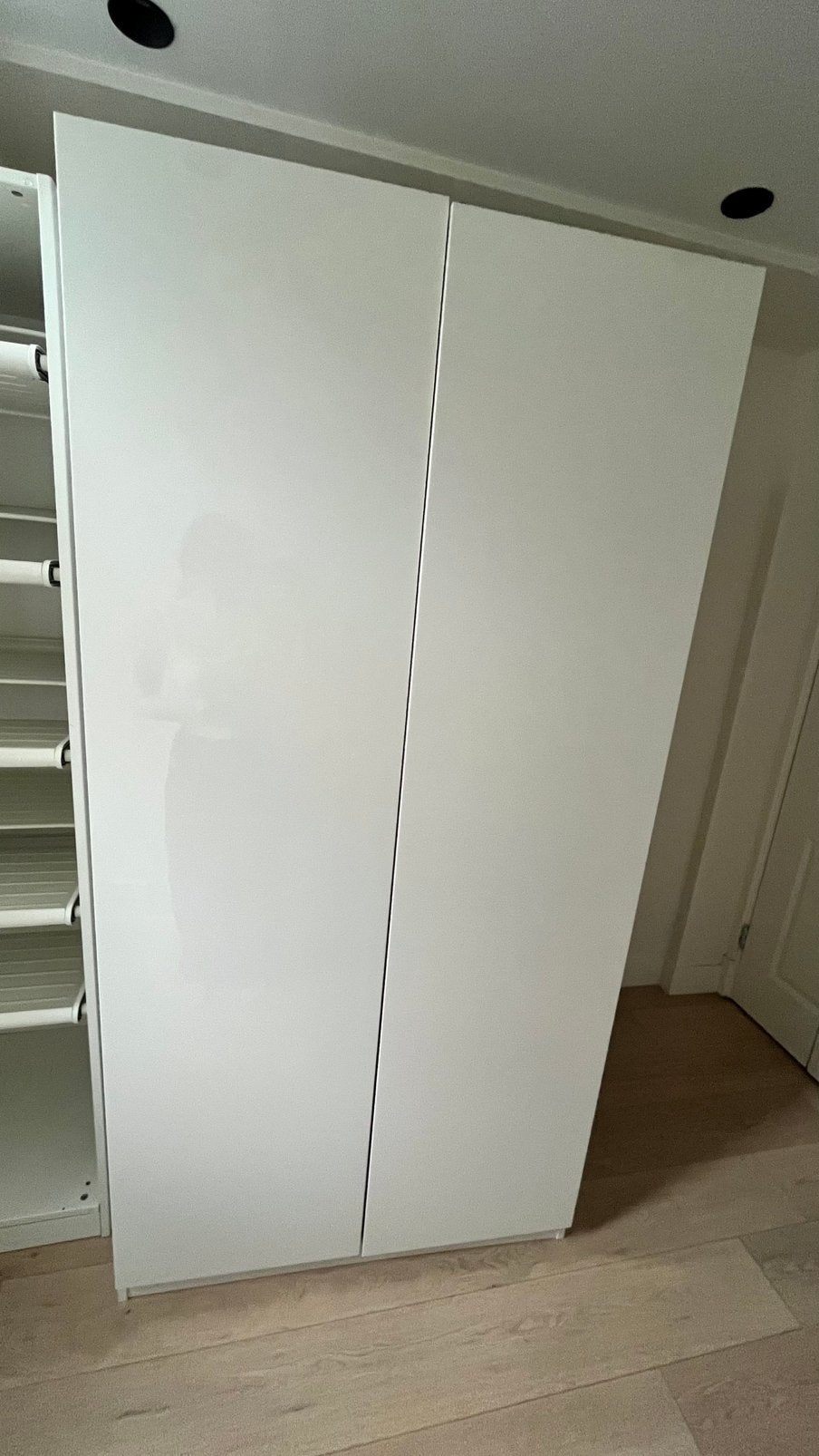 IKEA PAX wardrobe 100x58x201 with FARDAL high gloss doors, Ophalen, Zo goed als nieuw, 50 tot 75 cm, 200 cm of meer