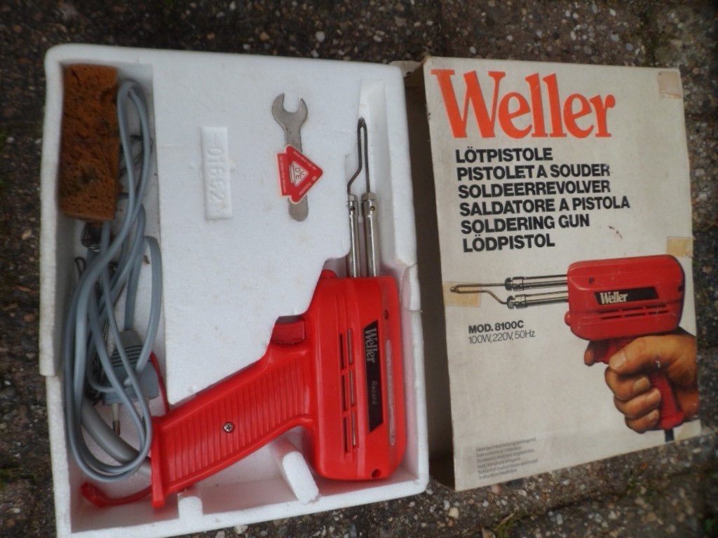 Soldeerpistool Weller 8100C 100 Watt, met toebehoren, Ophalen, Gebruikt, Overige typen, Overige merken