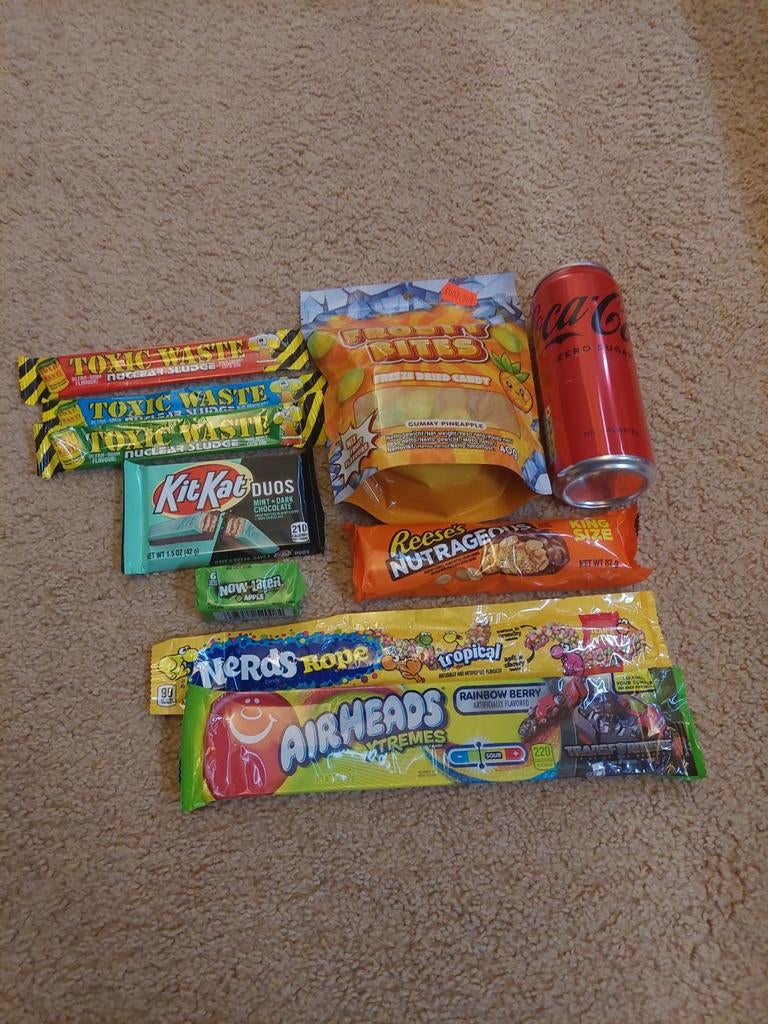 Amerikaanse snoep box, Ophalen of Verzenden
