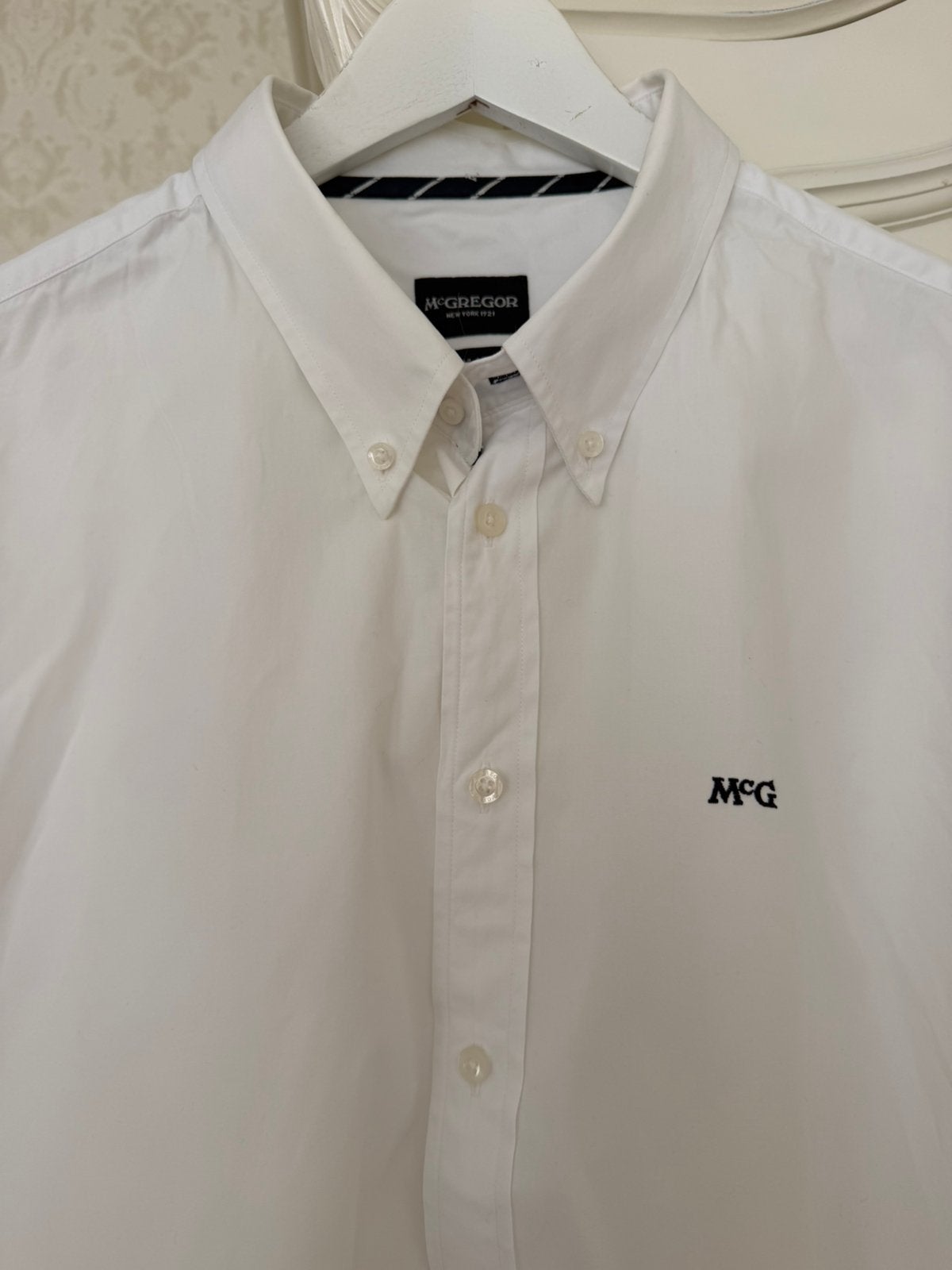 McGregor heren overhemd, Gant mode, korte mouwen, polo, XXL, Kleding | Heren, Ophalen of Verzenden, Zo goed als nieuw, Blauw, Overige halswijdtes