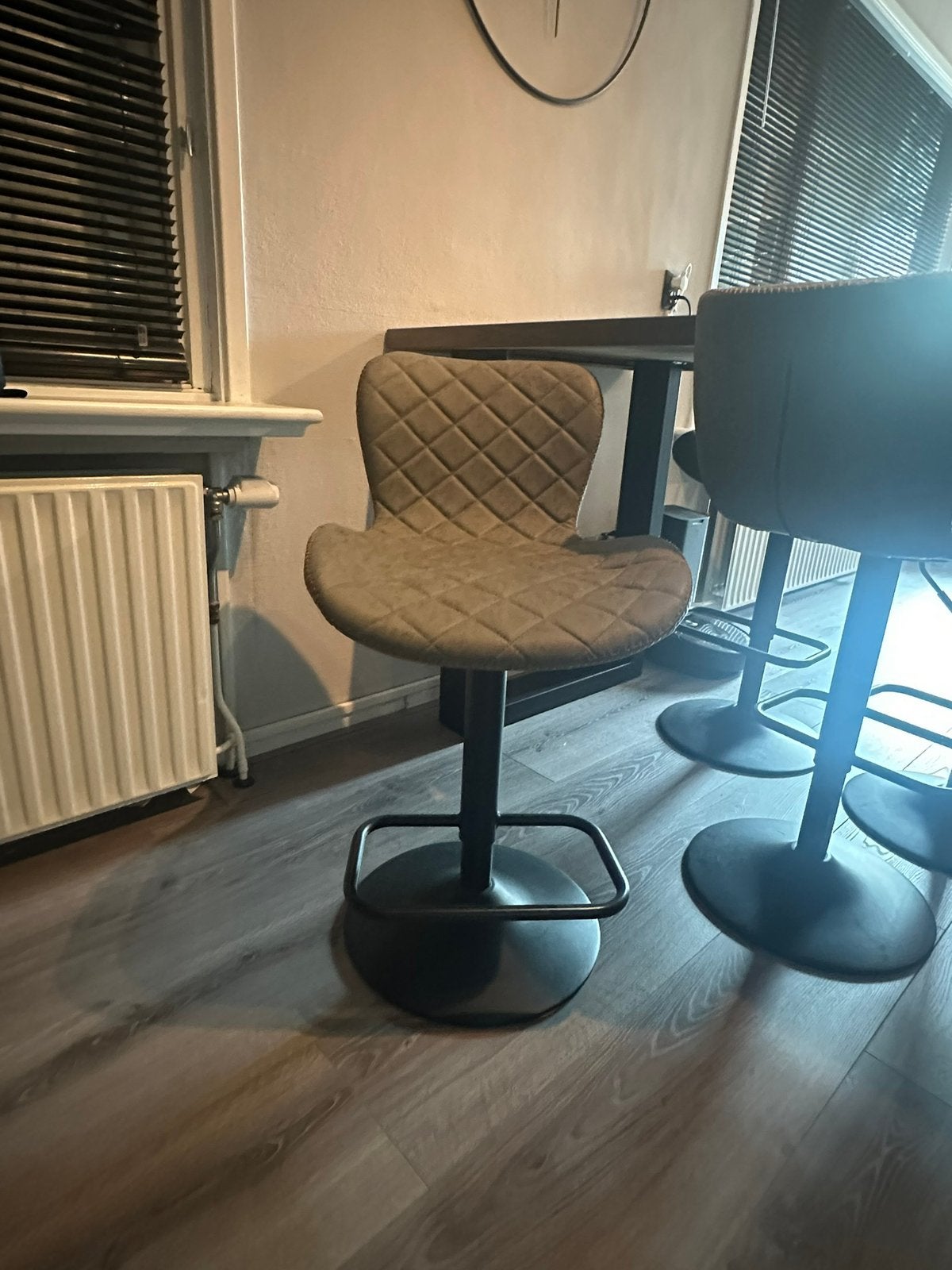 4 Tomasucci Diamond design barkruk – verstelbaar, Huis en Inrichting, Ophalen, Draaibaar, 60 tot 90 cm, Zo goed als nieuw