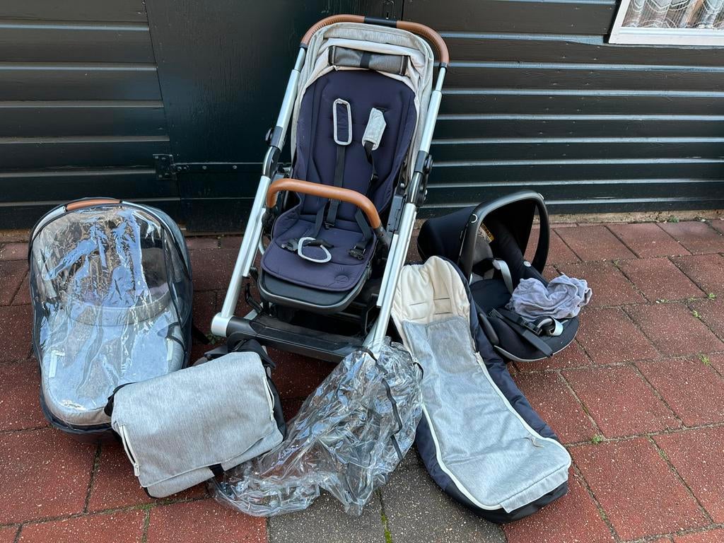 Mutsy IGO complete set (kinderwagen/maxi cosi + accessoires), Ophalen, Gebruikt, Combiwagen, Met reiswieg