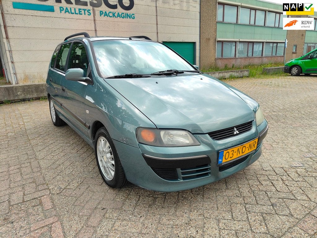 Mitsubishi Space Star 1.8 Shogun ( Apk tot 27-05-2027 ), Auto's, Mitsubishi, Stof, Gebruikt, 4 cilinders, Origineel Nederlands