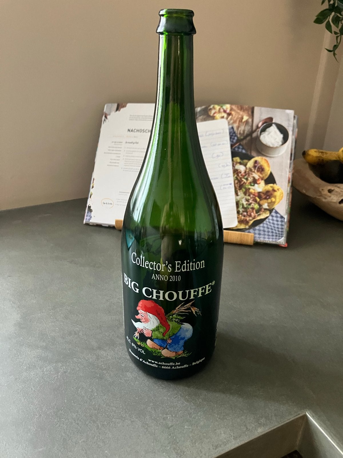 Big Chouffe Collector's Edition Anno 2010 Lege Fles, Ophalen of Verzenden, Gebruikt