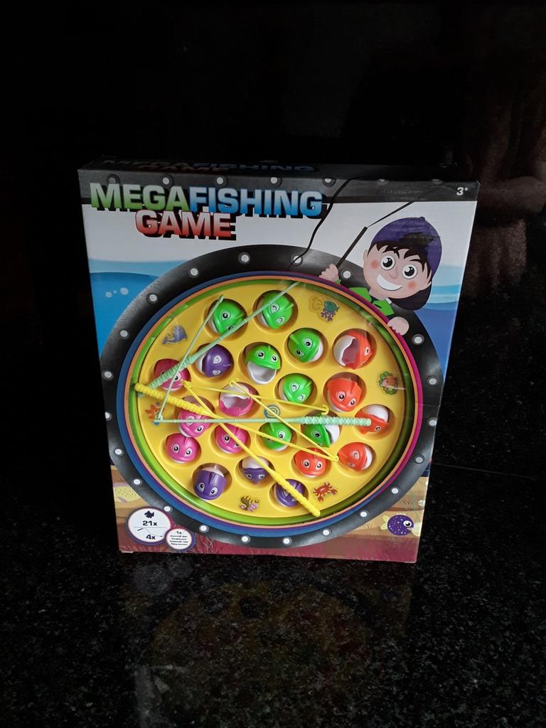 Mega Fishing Game hengelspel visjes vangen in nieuwstaat, Kinderen en Baby's, Ophalen of Verzenden, Zo goed als nieuw, Jongen of Meisje