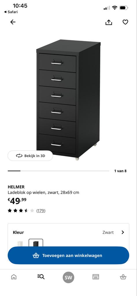 Ophalen! IKEA Helmer ladeblok - Nieuw in doos, Ophalen, Minder dan 50 cm, 5 laden of meer, Nieuw