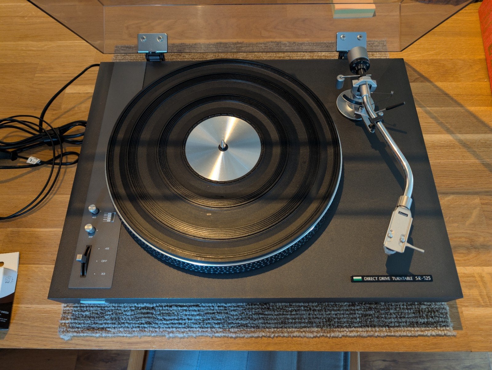 Sansui SR-525 Direct Drive Platenspeler, Pitch-regelaar, Zo goed als nieuw, Platenspeler, Ophalen