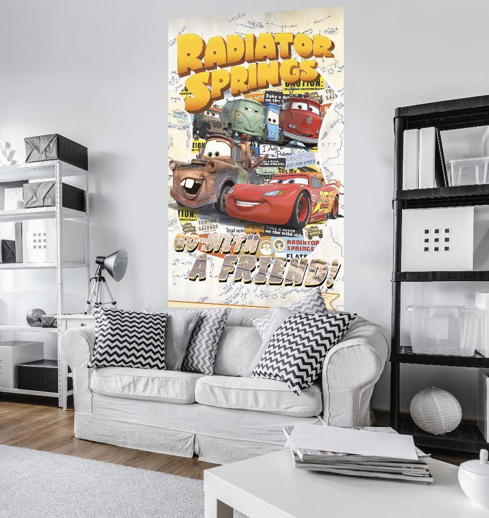 Disney Cars Poster Behang - 120x200 - Gratis Verzending, Ophalen of Verzenden, Minder dan 10 m², Kind