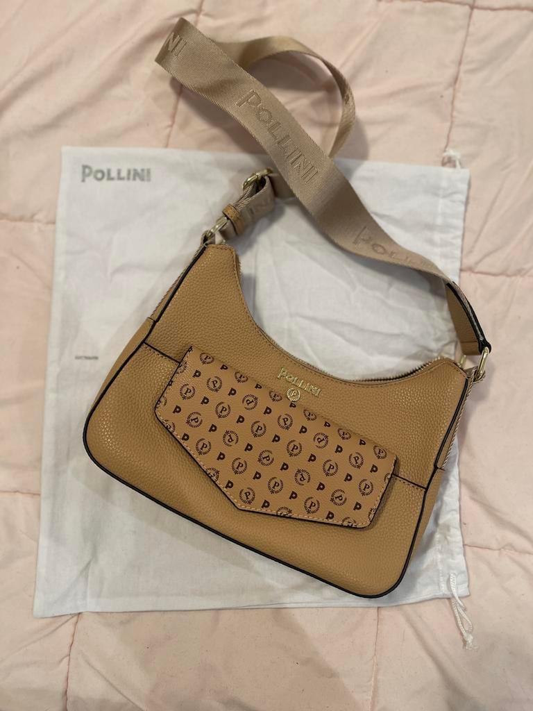 Nieuwe Pollini handtas - Italiaans design, Ophalen of Verzenden, Nieuw, Beige, Handtas