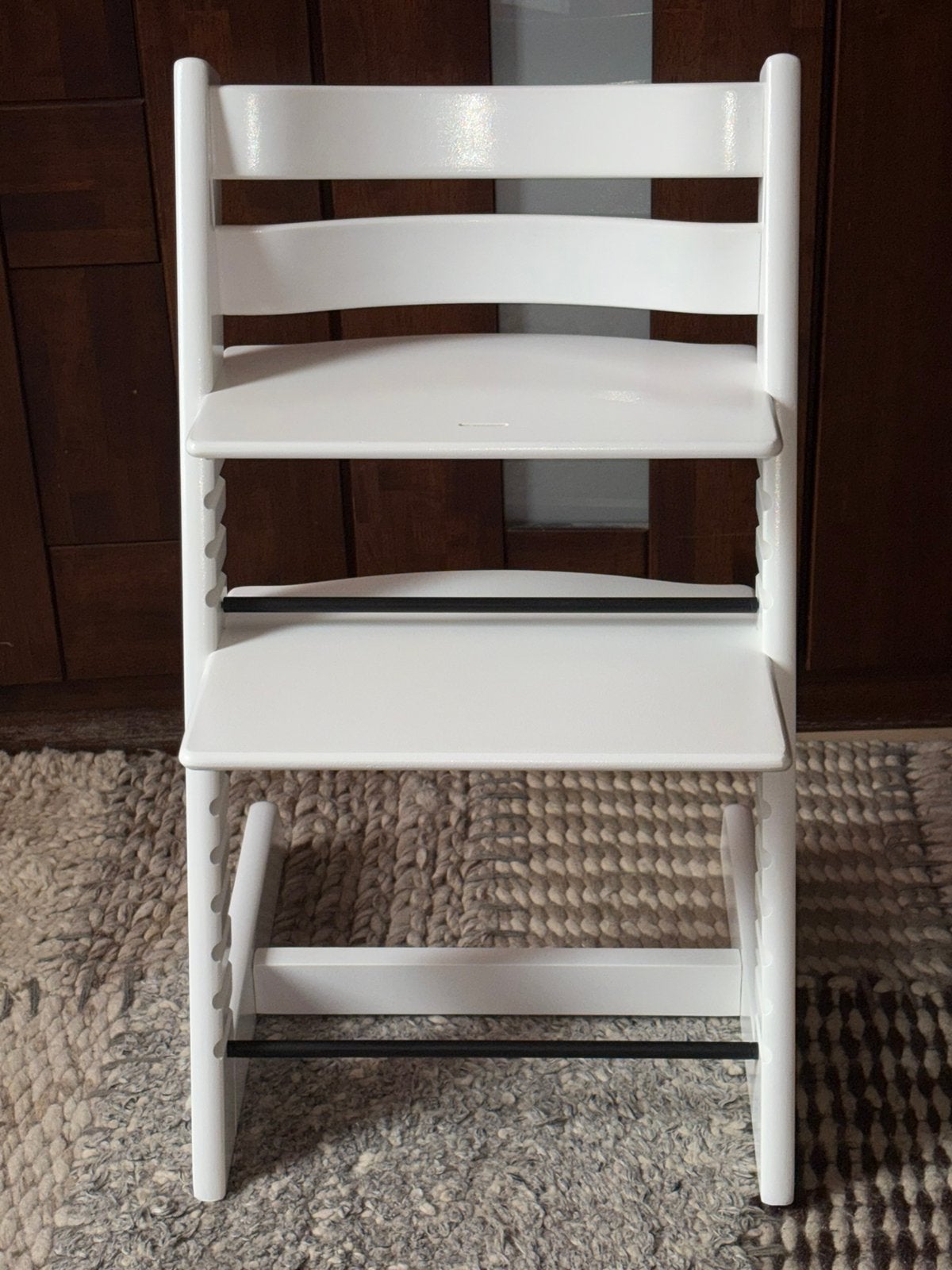 Stokke Tripp Trapp kinderstoel wit – compleet & zgan, Kinderen en Baby's, Kinderstoelen, Ophalen, Zo goed als nieuw, Meegroeistoel