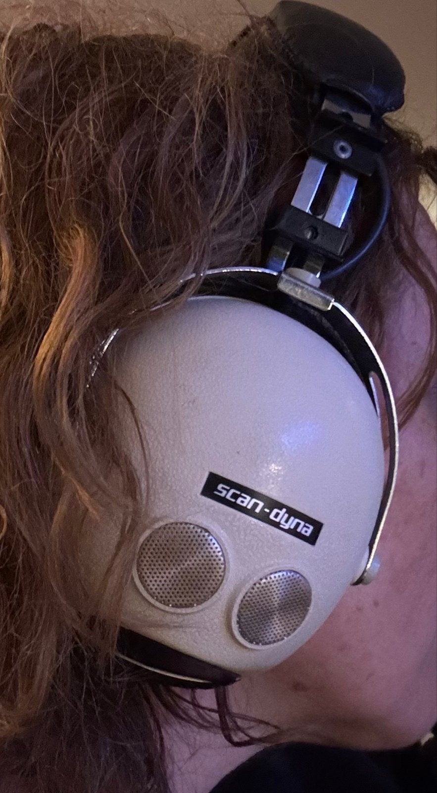 Vintage Scan-Dyna K72 Over-Ear Koptelefoon - Gebruikt, Audio, Tv en Foto, Gebruikt, Ophalen of Verzenden, Over-ear, Beige