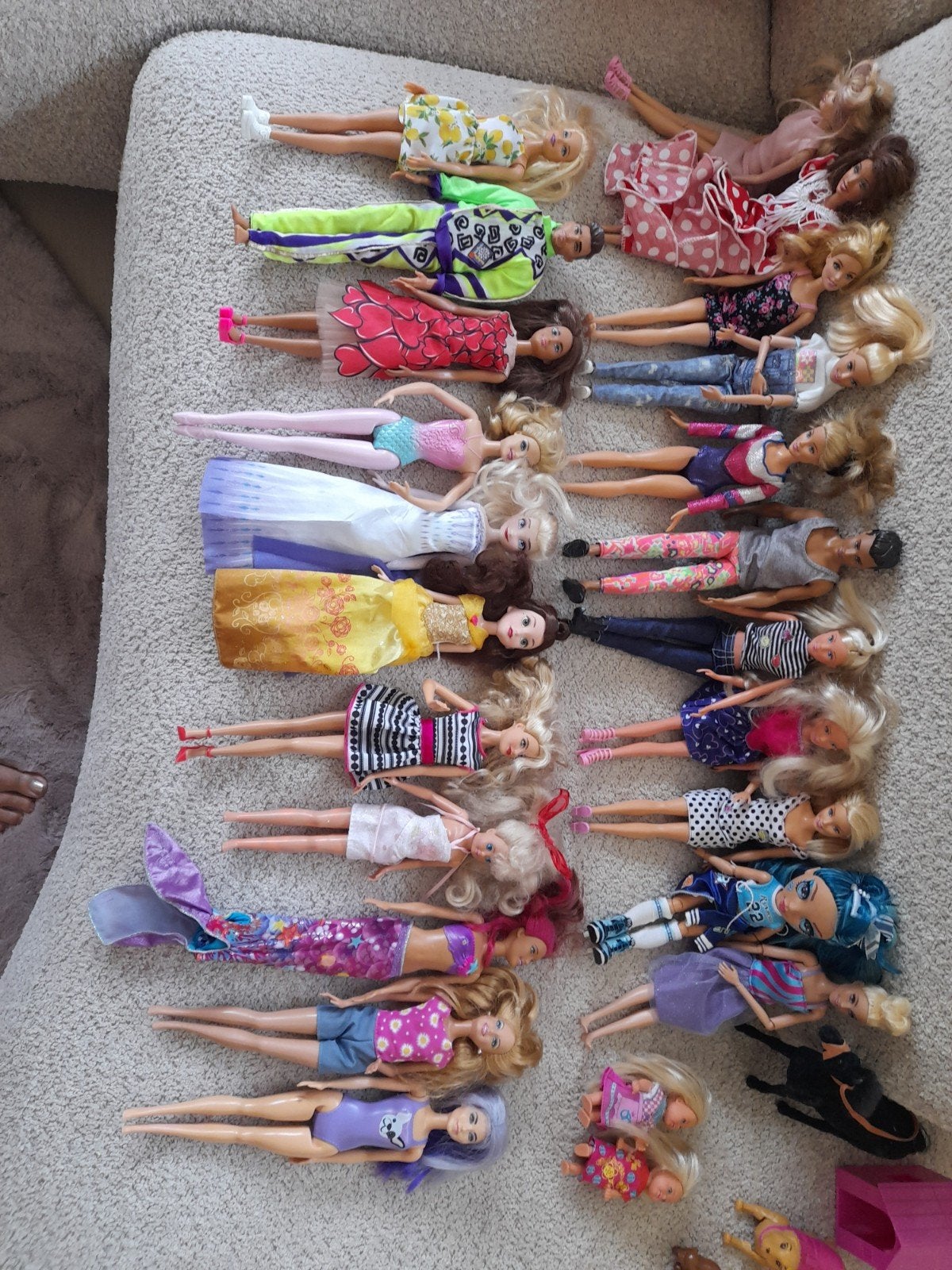 Grote Barbie set: poppen, huis, auto, accessoires en meer!, Ophalen, Gebruikt, Barbie