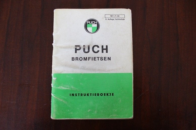 Puch bromfietsen instructie boekje  MS VS VSD, Fietsen en Brommers, Ophalen of Verzenden, Gebruikt