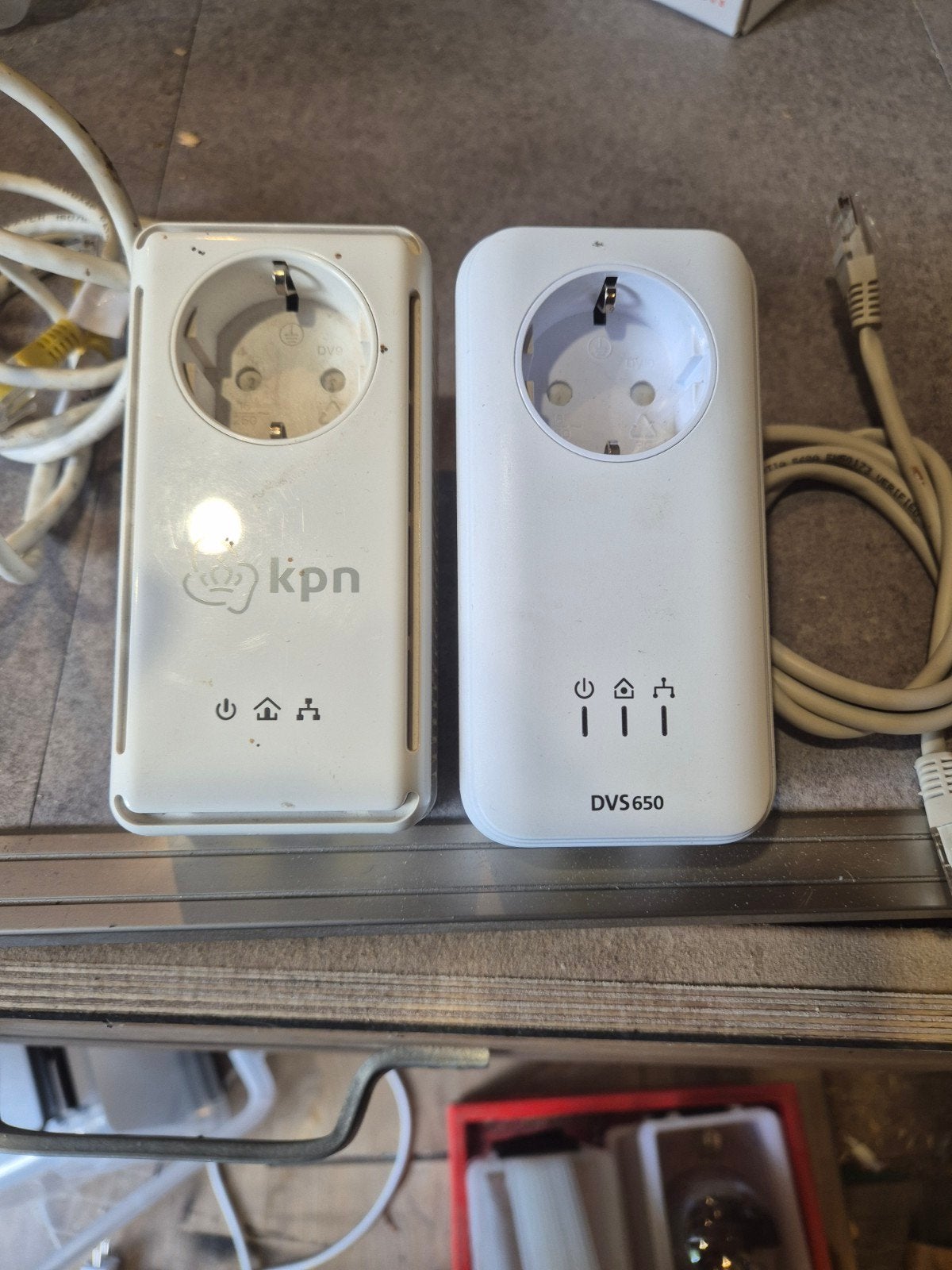 KPN DVS 650 Powerline Adapters (set van 2), Ophalen of Verzenden, Gebruikt