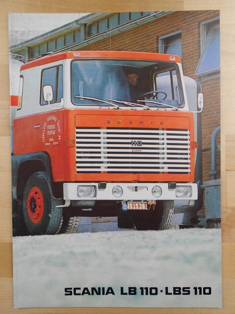 Scania 110 Brochure 1968 – LB110 LBS110 Front, Ophalen of Verzenden, Zo goed als nieuw, Overige merken, Scania