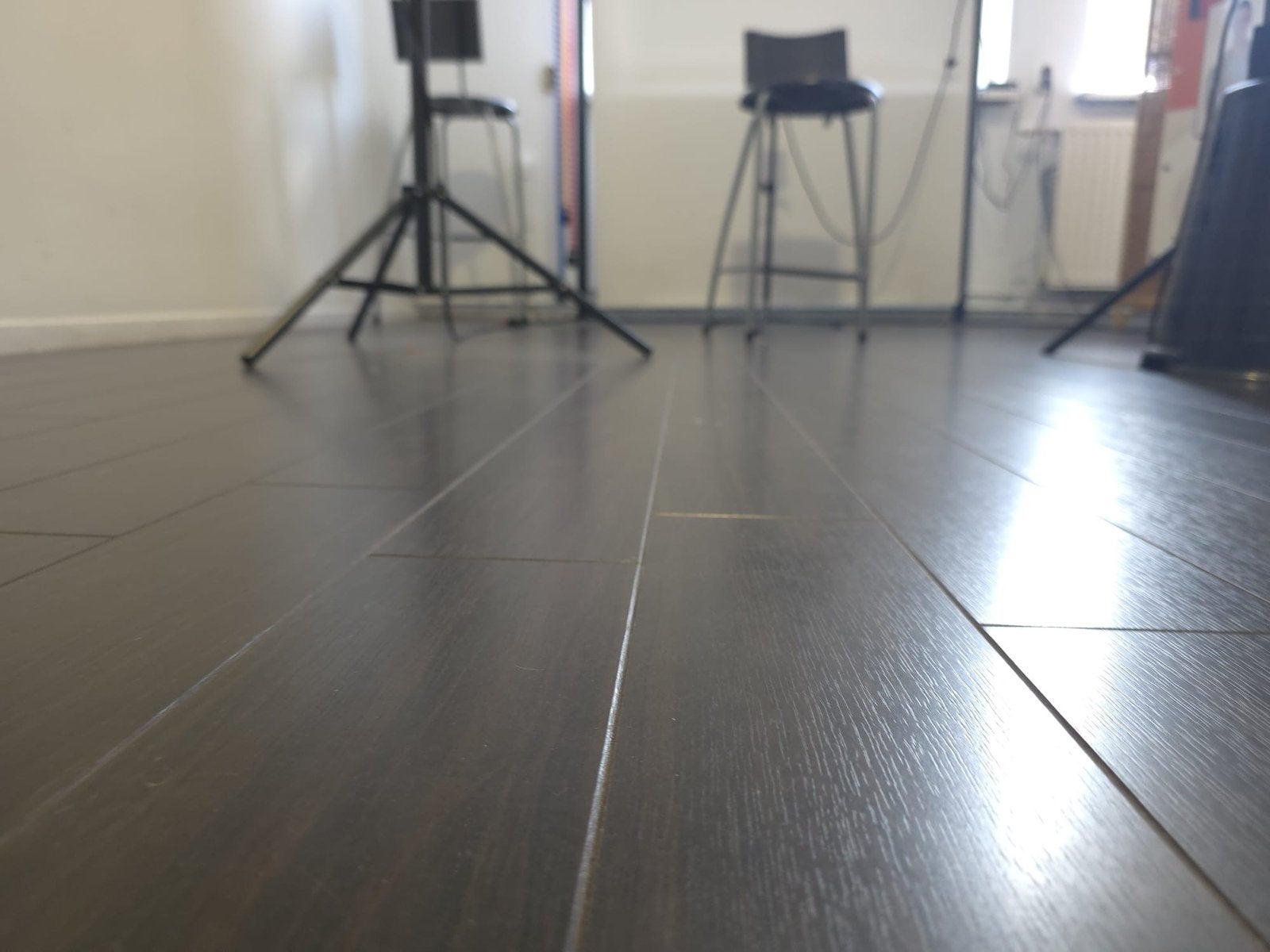 Gratis af te halen: Laminaat vloerplanken met plinten, Gebruikt, 10 m² of meer, Hout, Ophalen