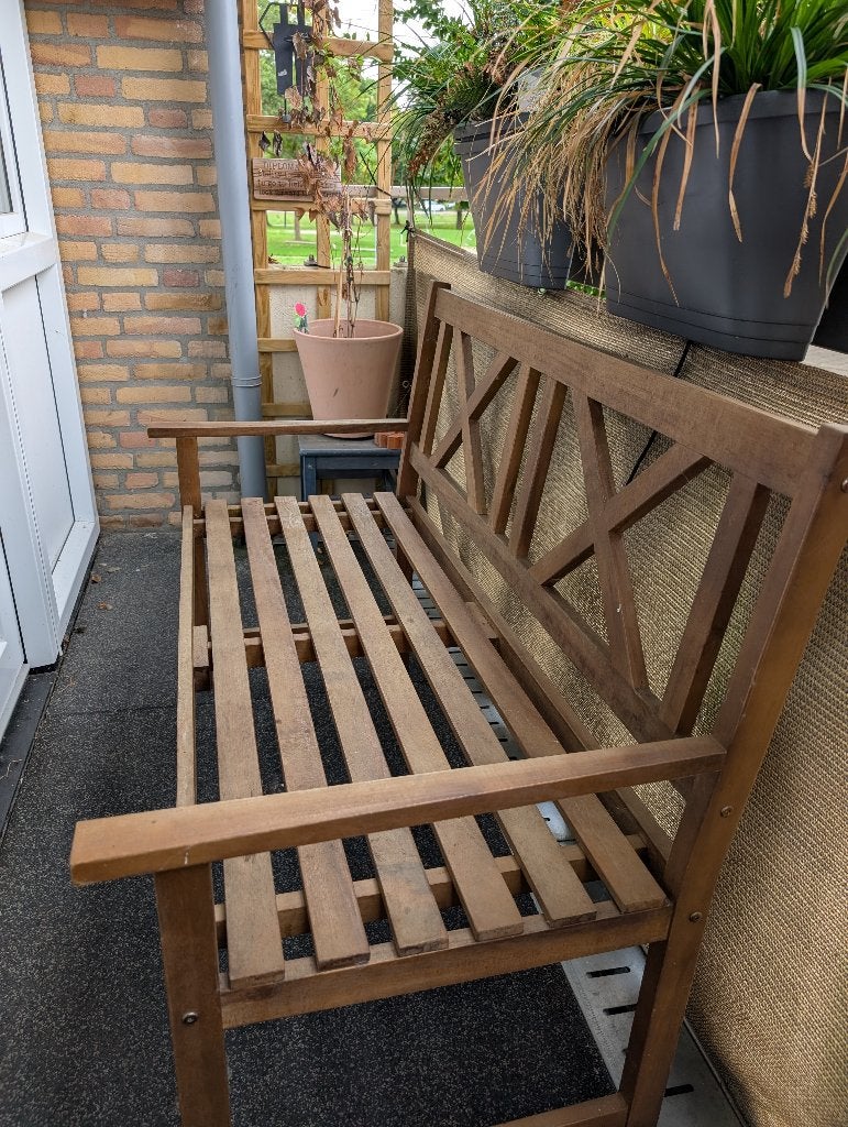 tuin balkon bank, Ophalen, Gebruikt, Hout