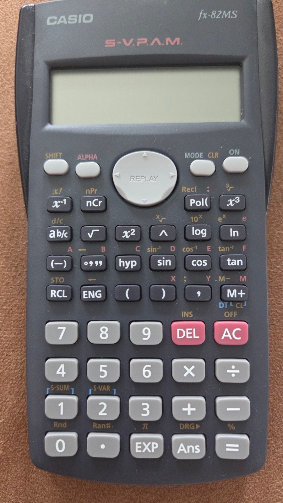 Casio fx-82MS rekenmachine, Ophalen, Gebruikt