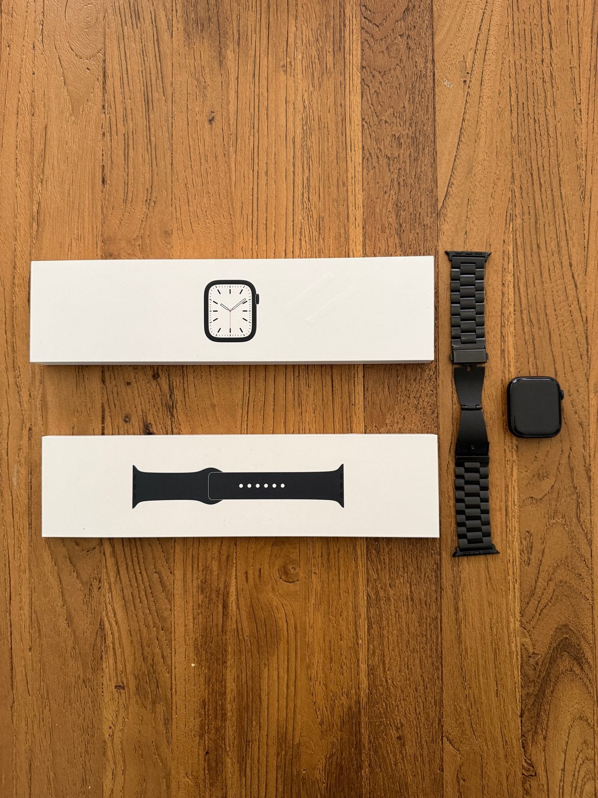Apple Watch Series 7 45mm Midnight Aluminium Case, Afstand, Zwart, IOS, Ophalen of Verzenden