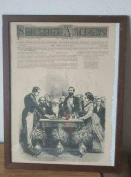 Orig. Gravure 1871 Scientific American Profesor Morse, Ophalen