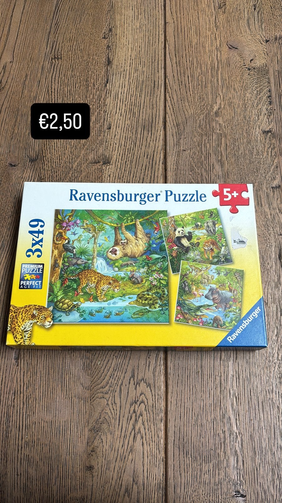 Mooie Ravensburger jungle puzzel, 10 tot 50 stukjes, ., Ophalen of Verzenden, Zo goed als nieuw