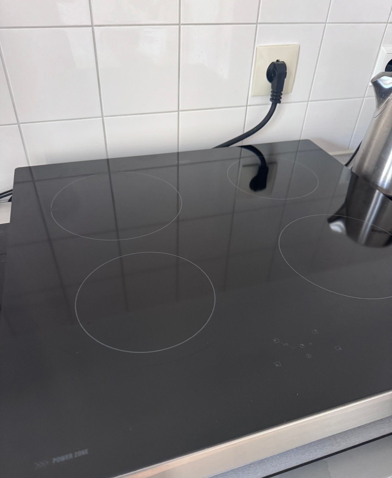 Pelgrim PKI260RVS Inductiekookplaat 60x56x7,5cm, Ophalen, 4 kookzones, Zo goed als nieuw, Inductie
