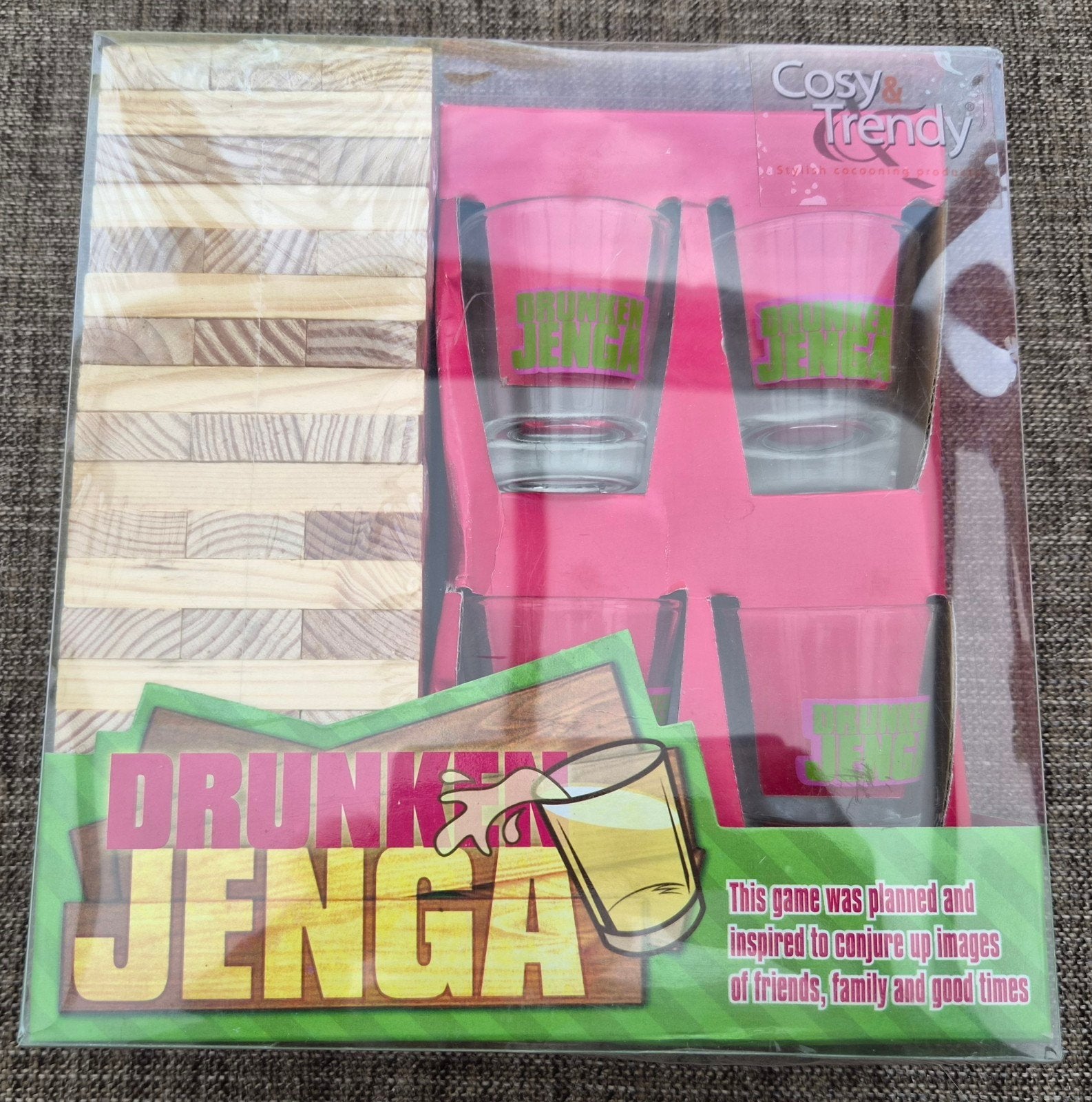 Drunken Jenga - Feestspel met shotglaasjes, Drie of vier spelers, Ophalen of Verzenden, Nieuw, Cosy & Trendy