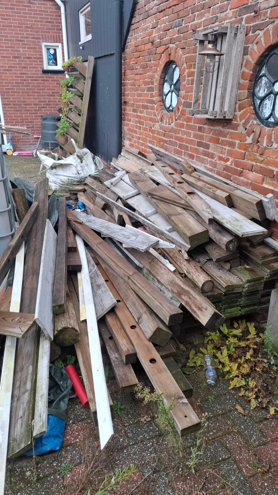 Gratis hout: diverse planken en balken, Ophalen, Gebruikt, Overige typen, Overige houtsoorten