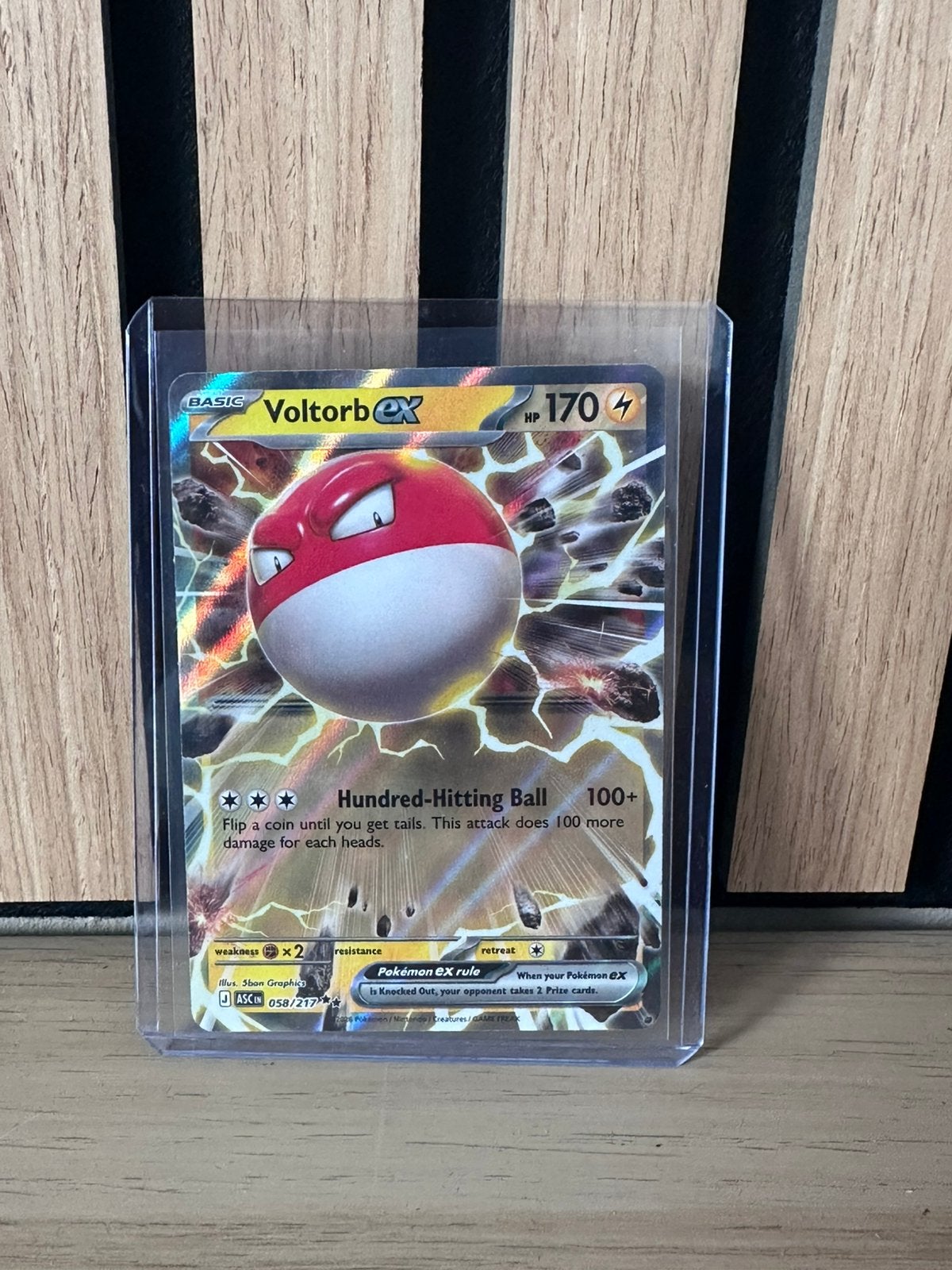 Pokémon Voltorb ex 058/217 – Ascended Heroes, Ophalen of Verzenden