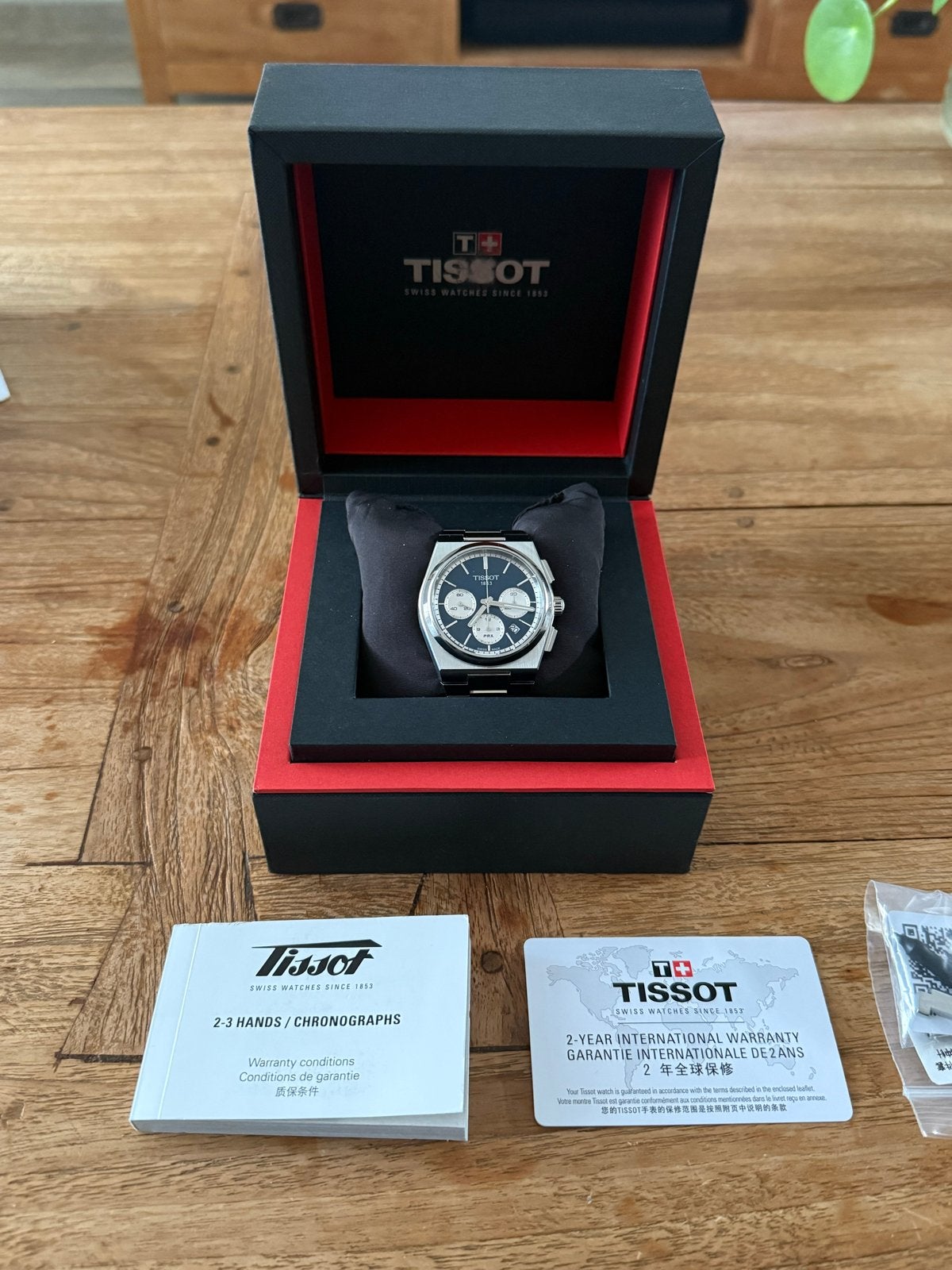 Tissot PRX Chronograph 42mm Full Set, Staal, Polshorloge, Zo goed als nieuw, Ophalen