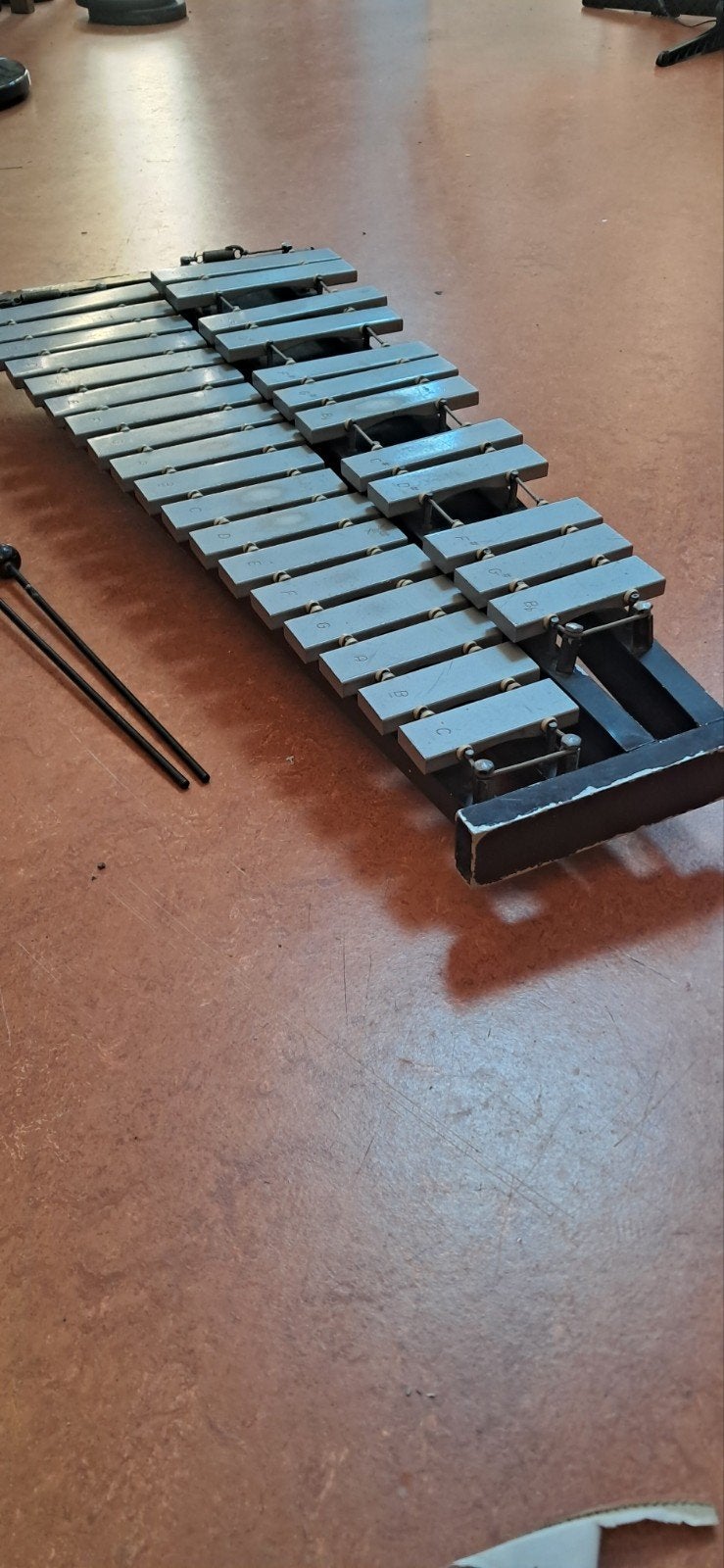Xylofoonset/ Metallofoon zonder standaard, Ophalen of Verzenden, Gebruikt, Overige soorten
