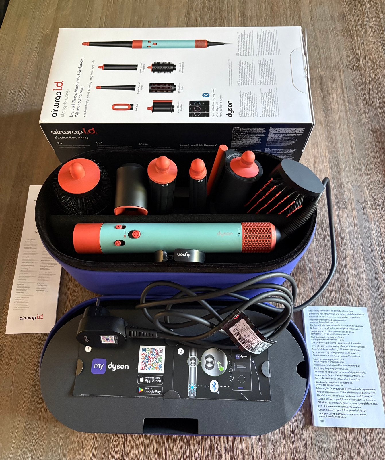 Dyson airwrap i.d., Ophalen of Verzenden, Zo goed als nieuw, Föhn of Haardroger