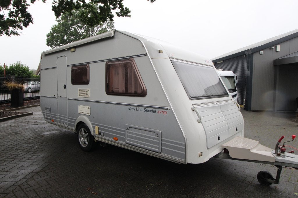 KIP 47 TEB 2X1 persoonsbed., Caravans en Kamperen, Caravans, Kip, Bedrijf, Tot en met 4, Luifel