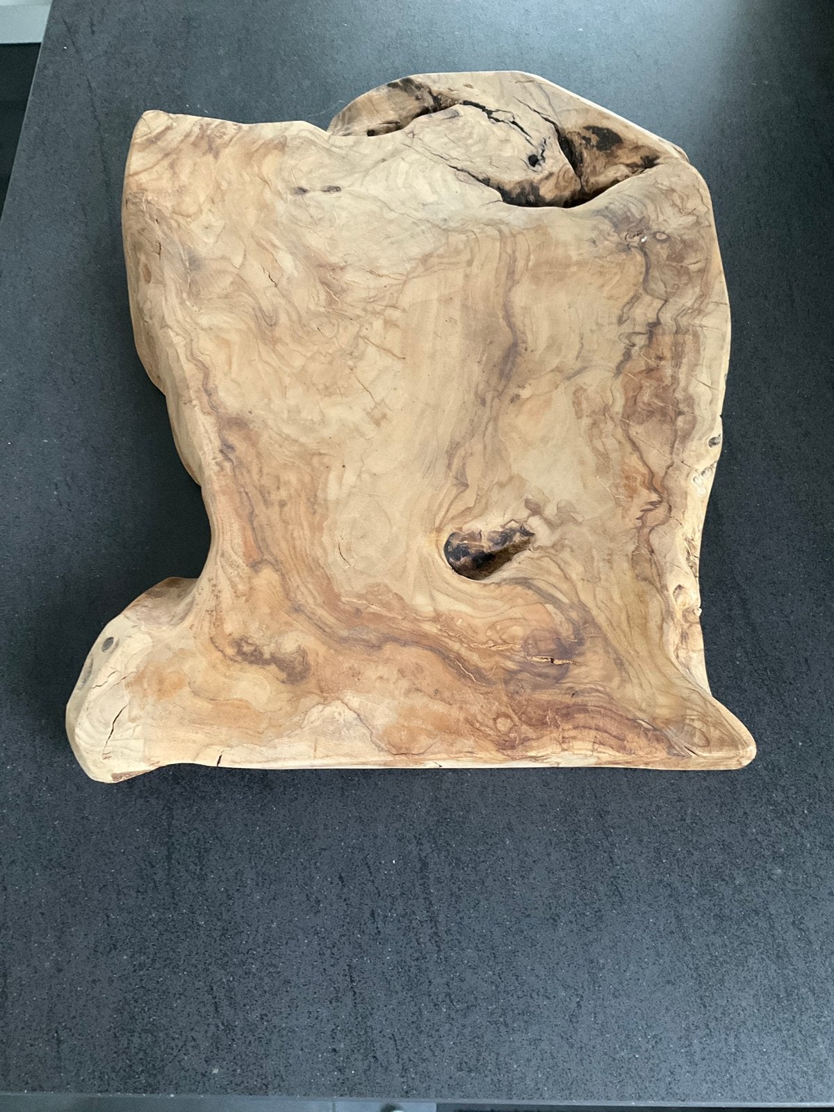 Decoratie olijf schijf, Ophalen of Verzenden, Zo goed als nieuw, Hout