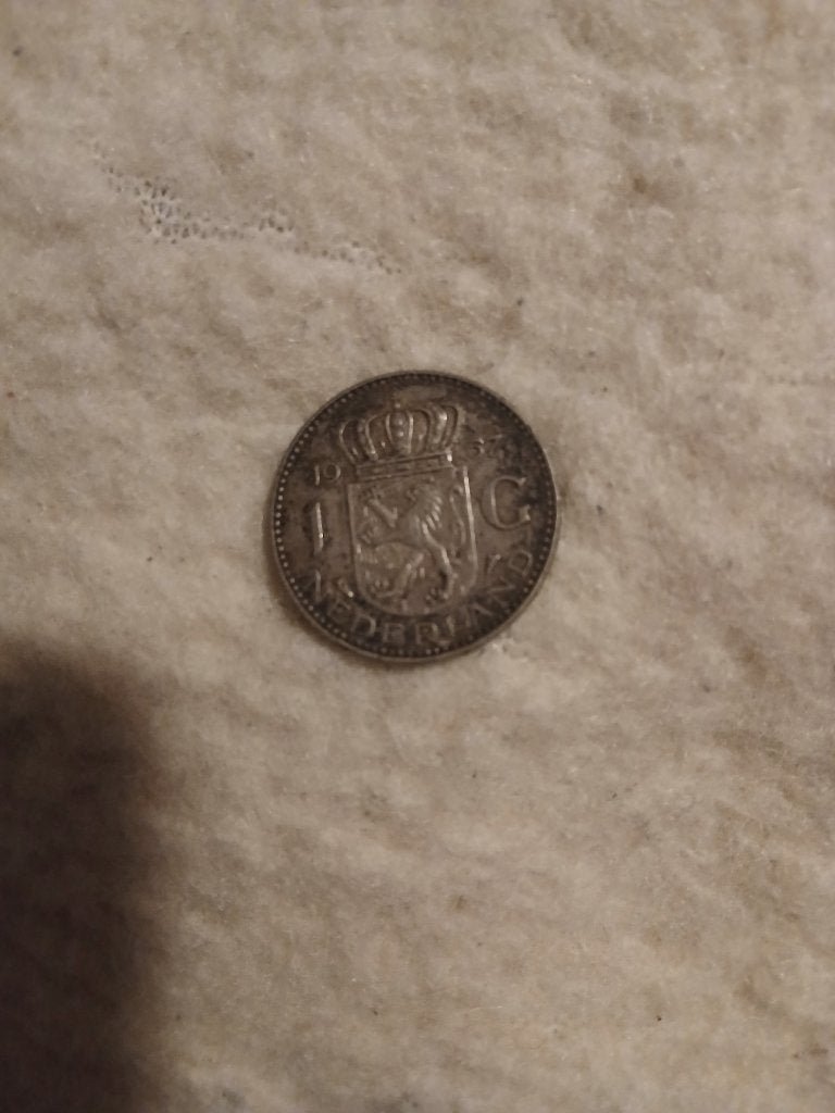 1 gulden munt 1957, Postzegels en Munten, Munten | Nederland, Ophalen, 1 gulden, Koningin Juliana, Zilver