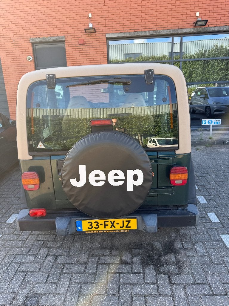 Jeep Wrangler 4.0 I AUT 2000 Groen, Auto's, Automaat, Beige, 2000 kg, 4 stoelen