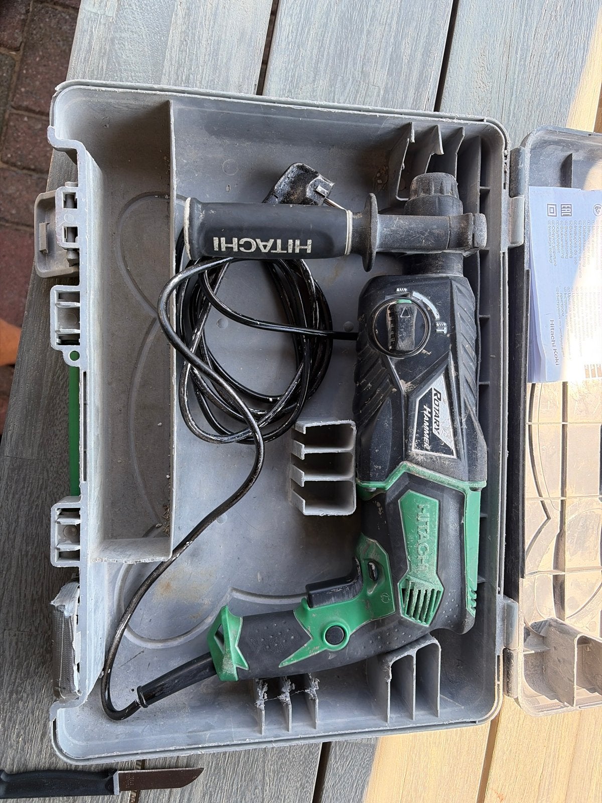 Hitachi DH26PB Boorhamer met SDS, Boor- en/of Breekhamer, Ophalen of Verzenden, Klopboormechanisme, Gebruikt