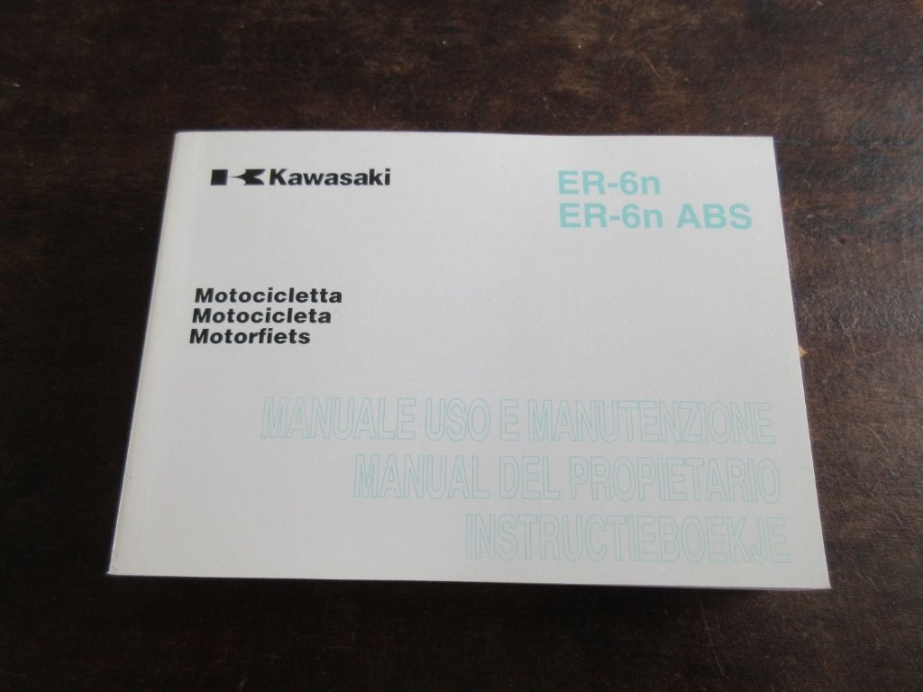 Kawasaki ER-6N ABS instructieboek owner's manual, Motoren, Ophalen of Verzenden, Kawasaki