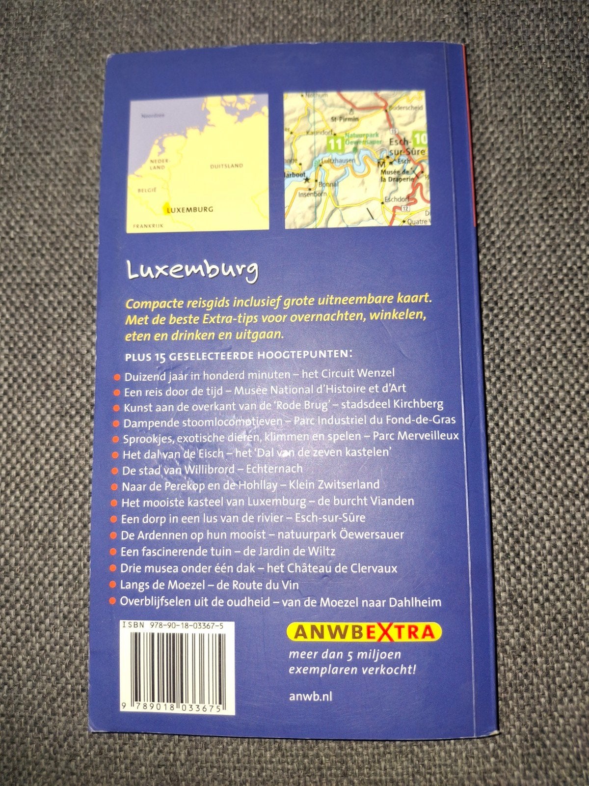 ANWB reisgids Luxemburg, Europa, Ophalen of Verzenden, Zo goed als nieuw, Reisgids of -boek