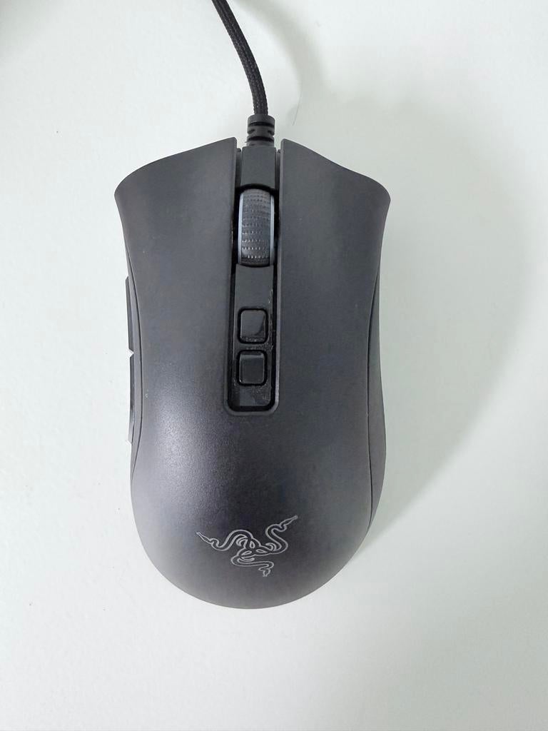 Razer DeathAdder V2 Gaming Muis (+ SteelSeries Bungee), Rechtshandig, Muis, Gebruikt, Gaming muis